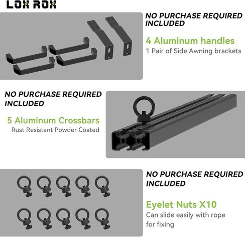 حامل سقف عالي التحمل لسيارة بيك آب تاكوما المزدوجة ذات الكابينة المزدوجة و4 أبواب لعام 2024 | متعددة الوظائف | مطلي بمسحوق مقاوم للصدأ | لا يوجد تركيب الحفر in Kuwait