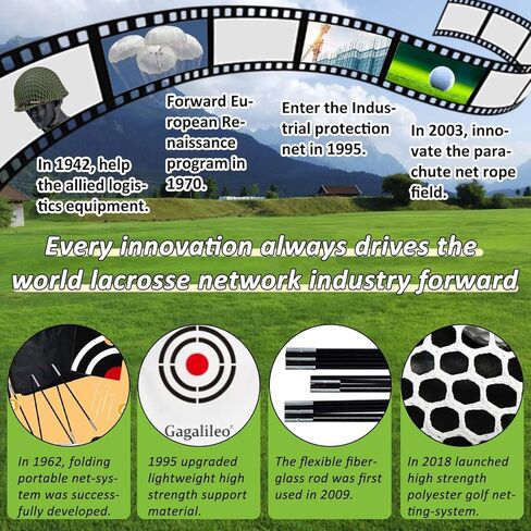 Gagalileo Lacrosse Goal Net: 6x6FT Heavy Duty Fixed Training with Durable Mesh Stable Steel Frame Backyard Field Practice for Youth Adult Players in Kuwait