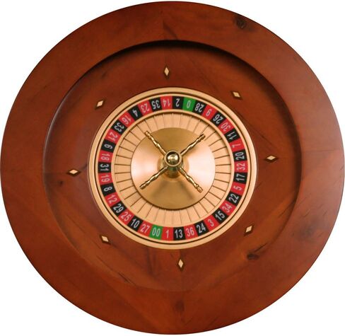 Trademark Poker 19.5-Inch Deluxe Wooden Roulette Wheel in Saudi Arabia