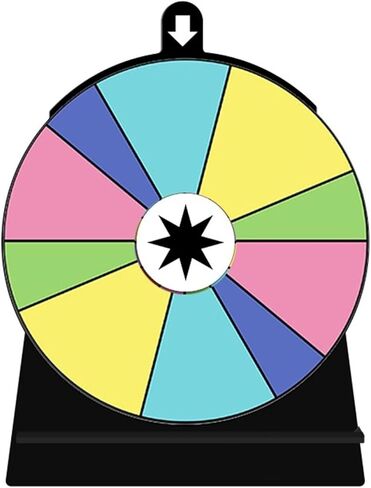 عجلة دوارة من الأكريليك الملون على الطاولة قابلة للمسح وقابلة للتحرير وألعاب كرنفال الحظ وعجلة الروليت للشرب مناسبة لحفلات الفصل الدراسي in Kuwait