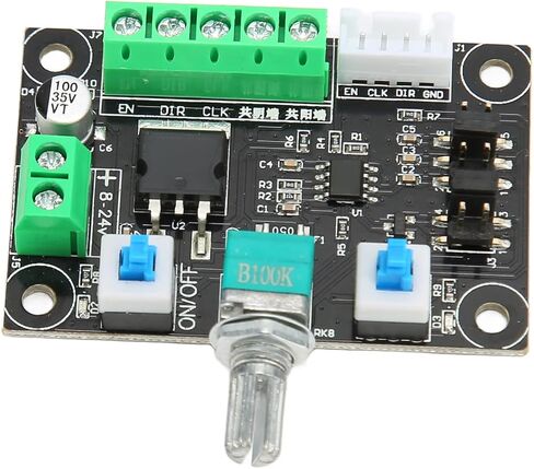 Stepper Motor Pulse Signal Generator, Reversible Easy to Connect Adjustable Stepper Motor Controller Performance for Industry in Saudi Arabia