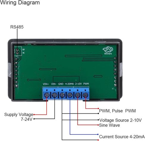 وحدة مولد إشارة قابلة للتعديل مع مخرج موجة جيبية PWM، نطاق تردد 4-20 مللي أمبير 2-10 فولت، جهد الإدخال 1-1000 هرتز، 7-24 فولت، الحجم 3.11 × 1.69 × 1.61 بوصة in Kuwait