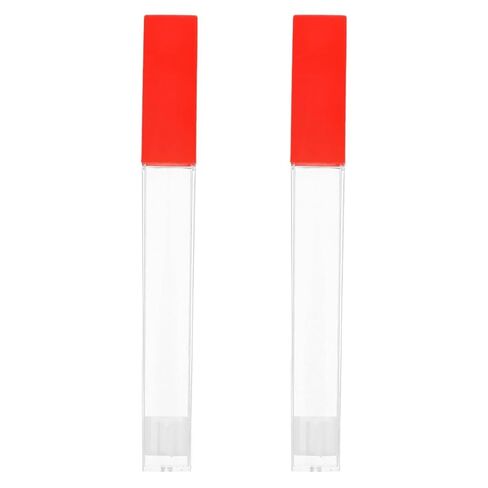 2 Pack Transparent Thermometer Storage Case - Plastic Tube Holder for Thermometers & Needles, Ideal for Home, Hospital, Clinic - Durable Thermometer Container & Needle Box in Kuwait