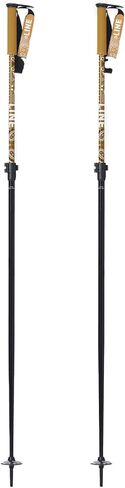 LINE Adult's Paintbrush Ski Poles | Durable Lightweight Aluminum Winter Sports Adjustable Length Alpine Ski Poles with Ergonomic BMX Grip & Screw Off Basket | Freeride, All Mountain, Powder, Touring in Kuwait
