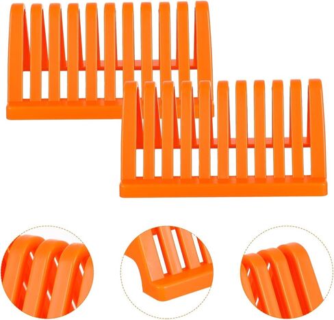 2Pcs Glass Slide Drying Stand Rack for Laboratory Glass Plates with Drain Shelf for Electrophoresis Gel Plates and Microscope Slide Drying in Kuwait