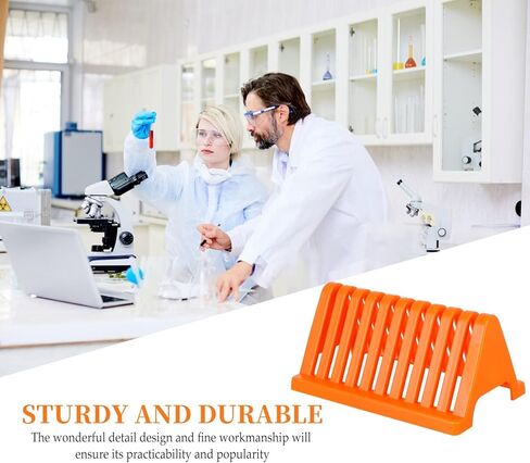 2Pcs Glass Slide Drying Stand Rack for Laboratory Glass Plates with Drain Shelf for Electrophoresis Gel Plates and Microscope Slide Drying in Kuwait
