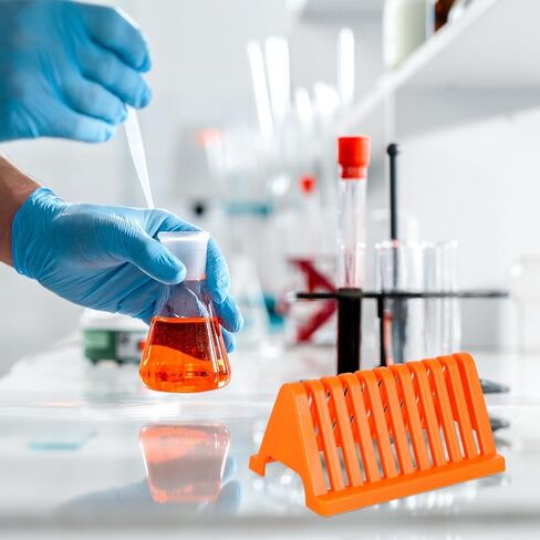 2Pcs Glass Slide Drying Stand Rack for Laboratory Glass Plates with Drain Shelf for Electrophoresis Gel Plates and Microscope Slide Drying in Kuwait