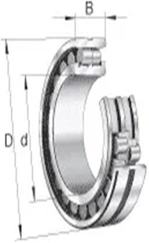 1 قطعة تحمل NN3018K W33 3182118 90x140x37 NN3018 3018 محامل أسطوانية آلة أداة in Kuwait