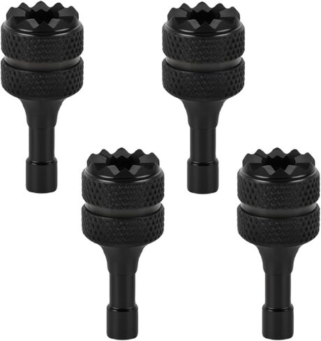 4 Pcs Aluminum Alloy Remote Controller Sticks Joystick for DJI RC/RC2 for Mini 3/Mini 3 Pro/Mini 4 Pro/Air 3/3S/Air 2S/Neo/Mavic 4 Pro/Mavic 3/Mavic 3 Pro/Mavic 3 Drone Replacement (Black) in Saudi Arabia
