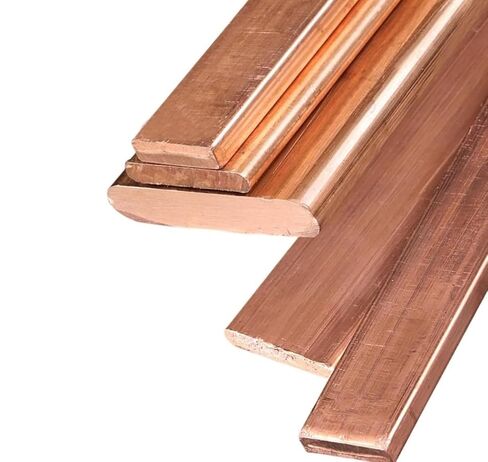 قضيب مسطح T2Copper ممتاز - سمك 20 مم، طول 200 مم، عروض متعددة متاحة لتطبيقات متعددة الاستخدامات (20 × 60 × 200 مم) (20 × 20 × 200 مم) in Kuwait