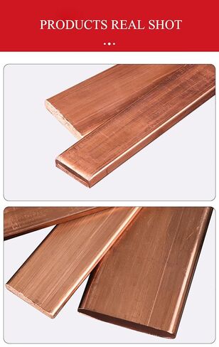 قضيب مسطح T2Copper ممتاز - سمك 20 مم، طول 200 مم، عروض متعددة متاحة لتطبيقات متعددة الاستخدامات (20 × 60 × 200 مم) (20 × 20 × 200 مم) in Kuwait