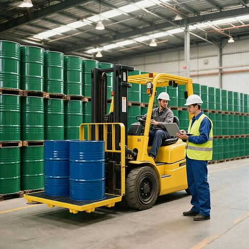 2 طبلة وحدات لاحتواء الانسكابات | سعة 2000 رطل | صينية صناعية قابلة للتكديس مانعة للتسرب | 48 بوصة × 24 بوصة × 4 بوصة in Kuwait