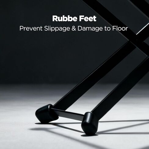 مسند قدم مريح للجيتار مع 4 أوضاع ارتفاع قابلة للتعديل، مقعد قدم مطاطي غير قابل للانزلاق لعازفي الجيتار الصوتي والكلاسيكي، مقعد للتمرين المستقر والأداء بتصميم محمول (GS-01) in Kuwait