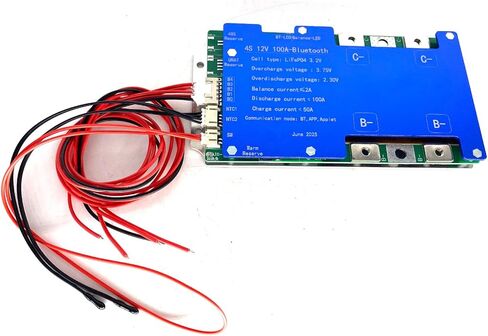4S 100A 12V Smart BMS BT LiFePO4 Li-ion LTO Active Balance Adjustable Parameter Protection Board in Kuwait