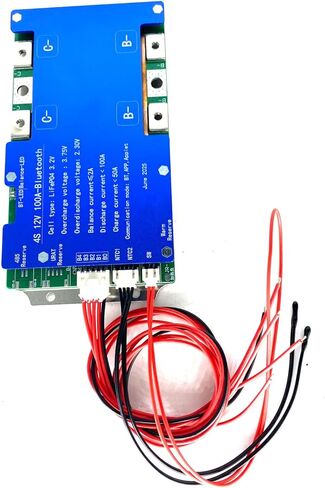 4S 100A 12V Smart BMS BT LiFePO4 Li-ion LTO Active Balance Adjustable Parameter Protection Board in Kuwait