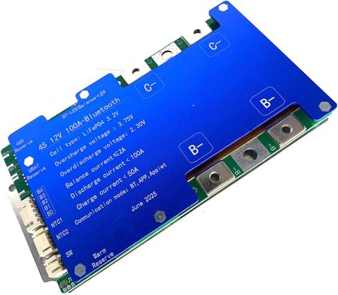 4S 100A 12V Smart BMS BT LiFePO4 Li-ion LTO Active Balance Adjustable Parameter Protection Board in Kuwait