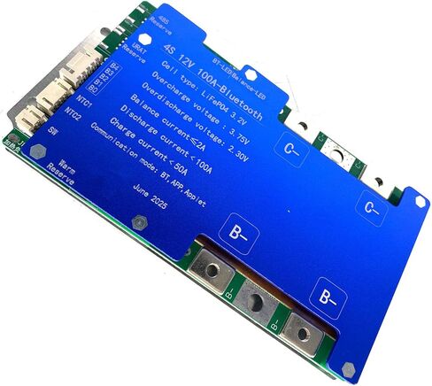 4S 100A 12V Smart BMS BT LiFePO4 Li-ion LTO Active Balance Adjustable Parameter Protection Board in Kuwait