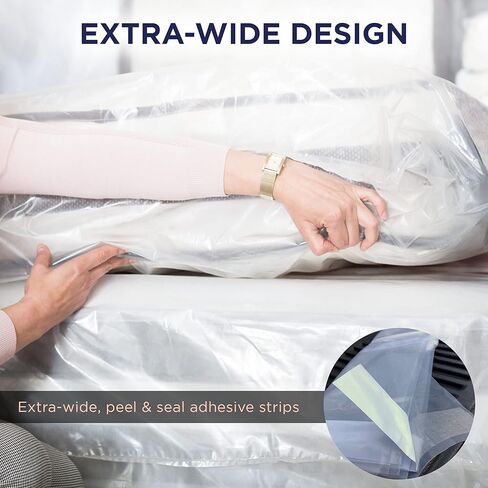 أكياس مرتبة ألترا بلوك للنقل أو التخزين - غطاء بلاستيكي سعة 6 مل، مقاوم للتمزق والثقب، مقبض غير قابل للانزلاق، حقيبة سميكة للغاية بحجم كوين in Kuwait