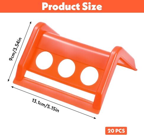 20 Packs Flatbed Edge Protectors Plastic Edge Protector for up to 4 Inch Straps Edges Corner Tie down Protector for Truck Shipping, Protects Cargo Edges, Orange in Saudi Arabia