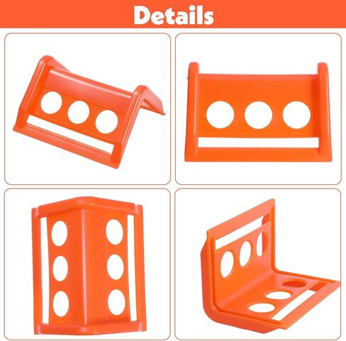 20 Packs Flatbed Edge Protectors Plastic Edge Protector for up to 4 Inch Straps Edges Corner Tie down Protector for Truck Shipping, Protects Cargo Edges, Orange in Saudi Arabia