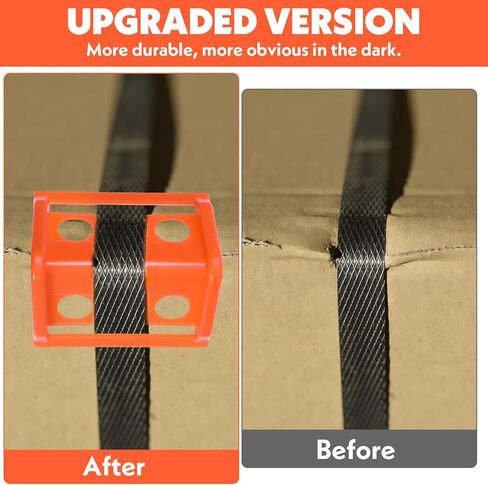 20 Packs Flatbed Edge Protectors Plastic Edge Protector for up to 4 Inch Straps Edges Corner Tie down Protector for Truck Shipping, Protects Cargo Edges, Orange in Saudi Arabia