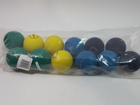 مجموعة كرة يد سكاي باونس متعددة الألوان مكونة من 12 كرة (1 دزينة) (أزرق-أخضر-أصفر-أسود) in Kuwait
