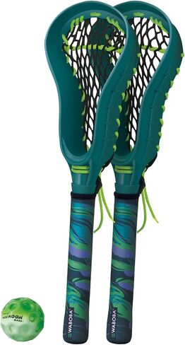 Waboba Mini Lacrosse Sticks - 17" Outdoor Practice Starter Set for Kids & Teens - Catch Game for Backyard or Beach - Includes 2 Sticks & 1 Moon Ball in Saudi Arabia
