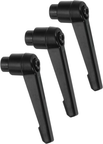 uxcell 3Pcs M5 Adjustable Knobs Handle Female Thread Push Button Ratchet Quick Release Locking Rotating Bolt for Lathe Machinery, Black in Saudi Arabia
