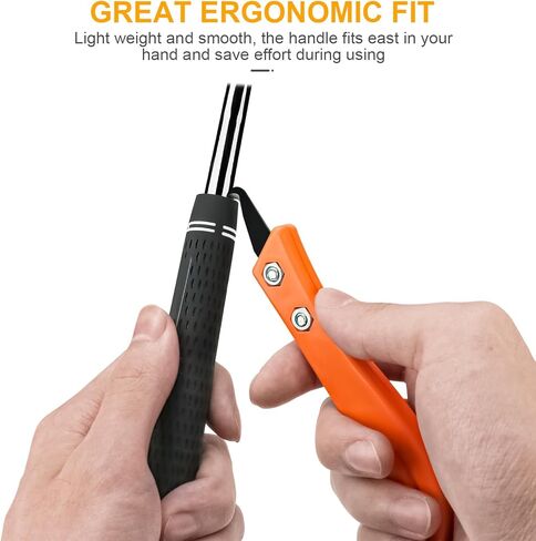 10 قطع من سكين شفرة خطاف النادي مع مقبض، مجموعة أدوات إزالة قبضة الجولف مزدوجة الأطراف 3.4 بوصة مع صندوق بلاستيكي، شفرات خطافية ذاتية الصنع لإعادة الإمساك بقبضة نادي الجولف والدراجة الجبلية باللون الأسود والبرتقالي in Kuwait