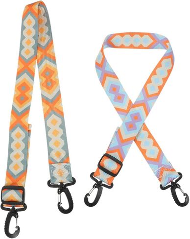 SUPVOX 2pcs Ski Boot Carrier Sling: Shoulder Strap for Snowboard Boots & Ice Skates - Hands-Free Carrying Leash for Skiing, Ice Skates (Yellow/Blue & Purple/Blue) in Saudi Arabia