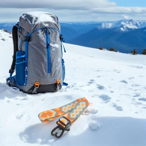 SUPVOX 2pcs Ski Boot Carrier Sling: Shoulder Strap for Snowboard Boots & Ice Skates - Hands-Free Carrying Leash for Skiing, Ice Skates (Yellow/Blue & Purple/Blue) in Saudi Arabia