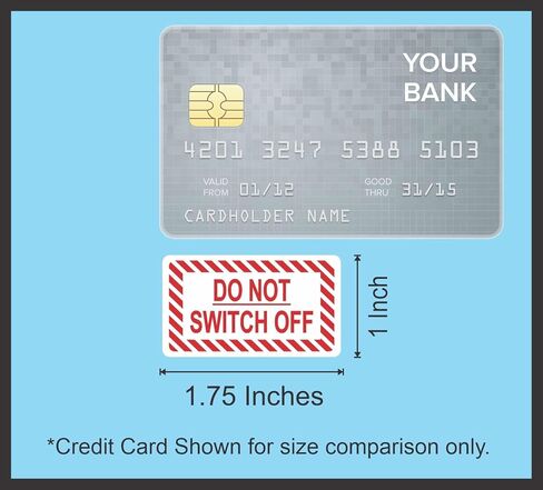 StickerTalk Do Not Switch Off Warning Stickers, 1.75 inches by 1 inches in Kuwait