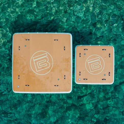 حوض سباحة BOTE Dock بطول 10 أقدام قابل للنفخ على البحيرة للبالغين طوف جزيرة عائمة لحمام السباحة والبحيرة والشاطئ والأسرة والأطفال البالغين مقاس 10 × 10 بوصات MAGNEPod متوافق مع ألوان متعددة in Saudi Arabia