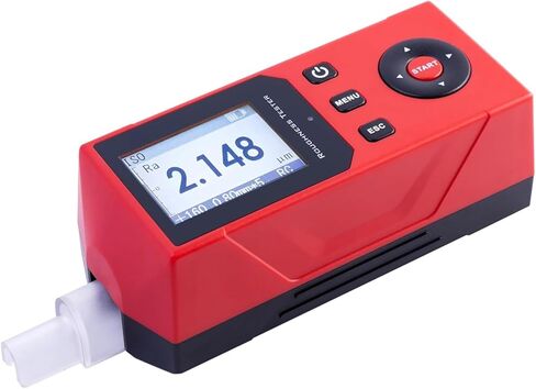 Handheld Surface Roughness Tester, Portable Profilometer, with 2.0-inch IPS Display, Measures 14 Roughness Parameters, Store 500 Sets of Data and Waveforms, for Industrial Inspection in Kuwait