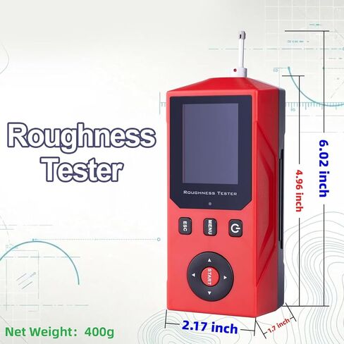 Handheld Surface Roughness Tester, Portable Profilometer, with 2.0-inch IPS Display, Measures 14 Roughness Parameters, Store 500 Sets of Data and Waveforms, for Industrial Inspection in Kuwait