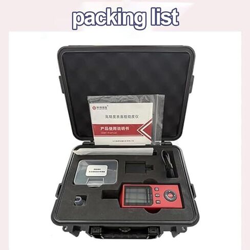 Handheld Surface Roughness Tester, Portable Profilometer, with 2.0-inch IPS Display, Measures 14 Roughness Parameters, Store 500 Sets of Data and Waveforms, for Industrial Inspection in Kuwait