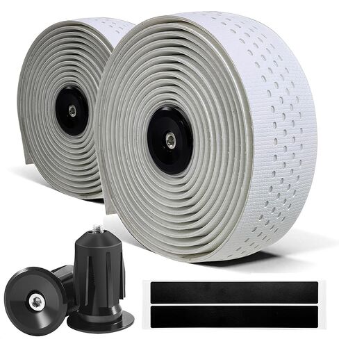 Road Bike Cork Handlebar Tapes, Brown Bicycle Bar Tape with High Stain Resistance, Shock Absorbing EVA Bike Grip Tapes for Handlebar (Set of 2, Cork) in Saudi Arabia