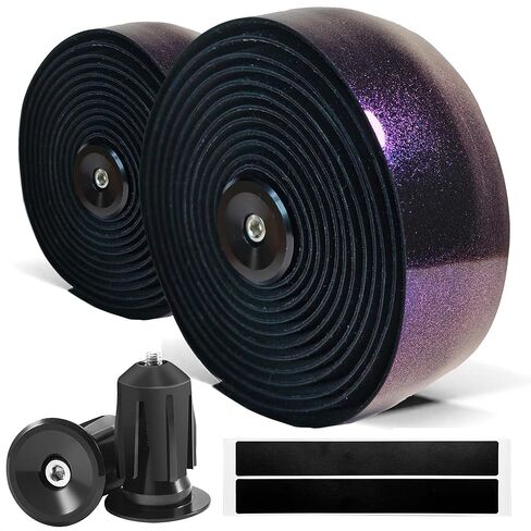 Road Bike Cork Handlebar Tapes, Brown Bicycle Bar Tape with High Stain Resistance, Shock Absorbing EVA Bike Grip Tapes for Handlebar (Set of 2, Cork) in Saudi Arabia