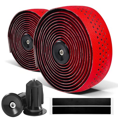 Road Bike Cork Handlebar Tapes, Brown Bicycle Bar Tape with High Stain Resistance, Shock Absorbing EVA Bike Grip Tapes for Handlebar (Set of 2, Cork) in Saudi Arabia