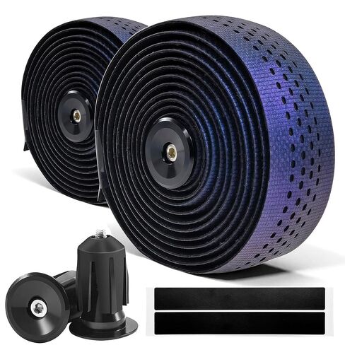 Road Bike Cork Handlebar Tapes, Brown Bicycle Bar Tape with High Stain Resistance, Shock Absorbing EVA Bike Grip Tapes for Handlebar (Set of 2, Cork) in Saudi Arabia