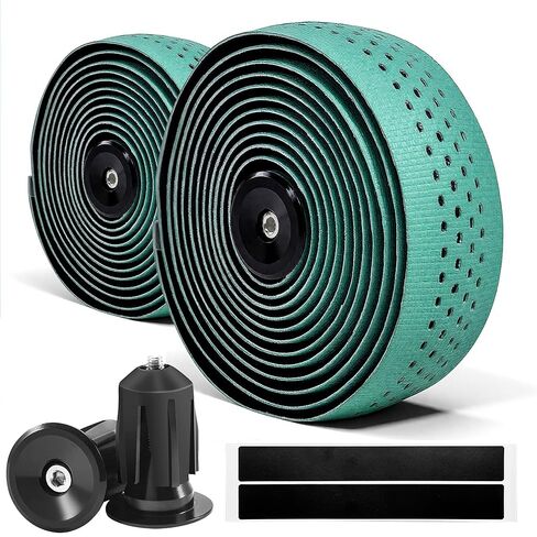 Road Bike Cork Handlebar Tapes, Brown Bicycle Bar Tape with High Stain Resistance, Shock Absorbing EVA Bike Grip Tapes for Handlebar (Set of 2, Cork) in Saudi Arabia
