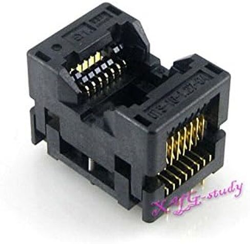 OTS-16-1.27-04 الملعب 1.27 مللي متر العرض 7.5 مللي متر لـ SOP16/SO16/SOIC16 حزمة IC MCU اختبار حرق البرمجة مأخذ توصيل محول Enplas @ XYG in Saudi Arabia