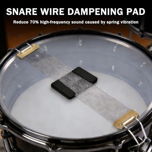 Drum Mute Pads, 14 Pieces Drum Silencer Pads Set with Drum Sound Dampeners and Cymbal Muffler Pads, by ALLCIFP in Kuwait