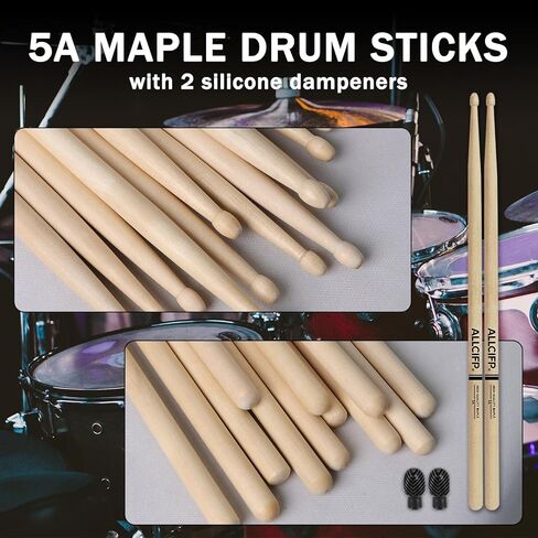 Drum Mute Pads, 14 Pieces Drum Silencer Pads Set with Drum Sound Dampeners and Cymbal Muffler Pads, by ALLCIFP in Kuwait