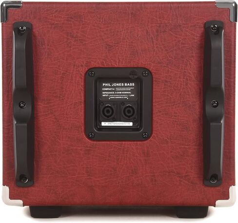 خزانة صوت فيل جونز باس كومباكت 4 مقاس 4 × 5 بوصة بقوة 400 وات - باللون الأحمر in Kuwait
