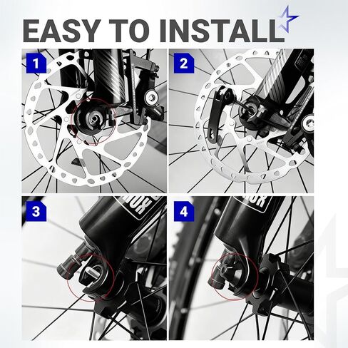 BlueStars Quick Release Skewer Front & Rear Wheel Axle for Mountain Bike, Road Bike, BMX Bicycle, MTB Wheel Hub, Aluminium Alloy Clip Bolt Lever Axle Set (1 Pair) in Saudi Arabia