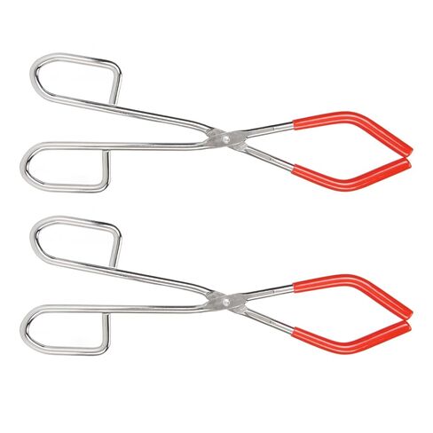 2pcs Beaker Tongs, Leaf Clean Tongs Laboratory Glassware Chemical Beaker Tongs Red Rubber Coated Ends for 50mL to 2000mL Beakers Labware in Saudi Arabia
