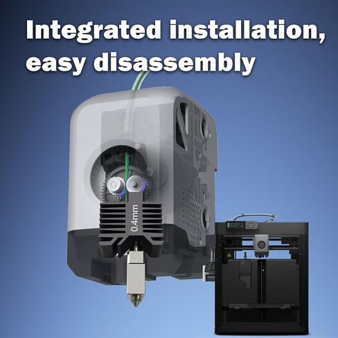 طقم رأس الطباعة الطارد المتكامل والمجمع من السيراميك P1P/P1S Hotend مقاس 0.4 مم (بدون تسرب) - استبدال الطرف الساخن للطابعة ثلاثية الأبعاد مع فوهة فولاذية صلبة، وثرمستور، وخرطوشة سخان وكتلة حرارية in Kuwait