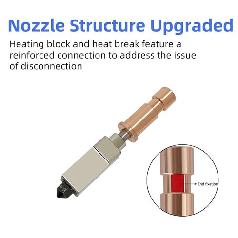 4 Pack Ceramic Hotend Kit for Anycubic Kobra S1 Combo - 0.25/0.4/0.6/0.8MM Extruder Hotend Kit & 2 Extra Hardened Steel Nozzle 200K Thermistor High Temperature Heater Block for Anycubic Kobra S1 in Saudi Arabia