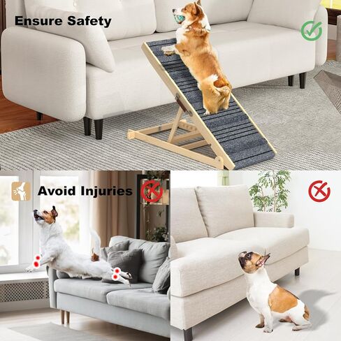 يدعم منحدر الكلب للسرير ، منحدر من الكلب 40 بوصة للسيارة ، ما يصل إلى 200 رطل ، مع 4 "إلى 26" 4 أرقام ، وسادات السجاد غير المنزلق ، والمنحدرات الأليفة القابلة للطي الخشبية لسيارات الدفع الرباعي ، والسرير ، والسرير ، والسرير ، والأريكة in Kuwait